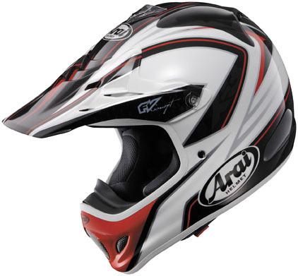 New arai vx-pro-3 offroad/motocross adult helmet, edge red, large/lg