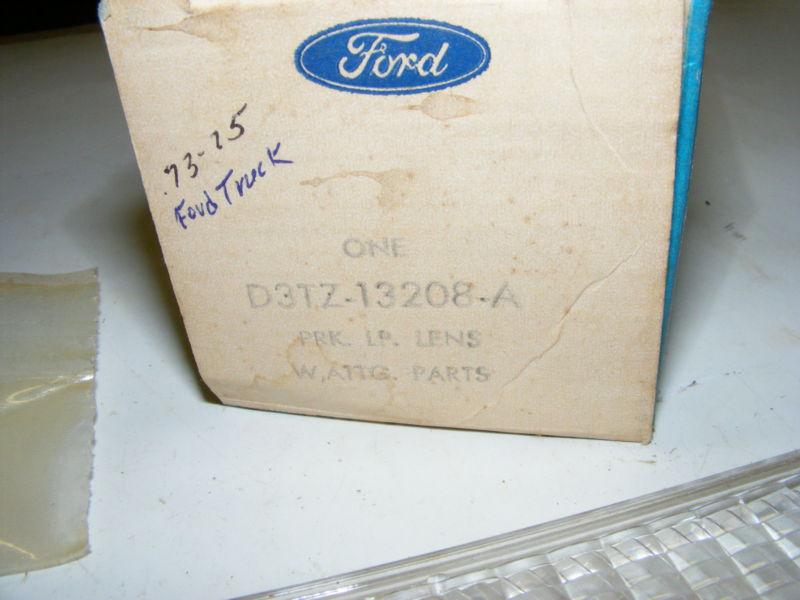 1973 74 75 ford truck park lamp lens nos new old stock d3tz-13208-a