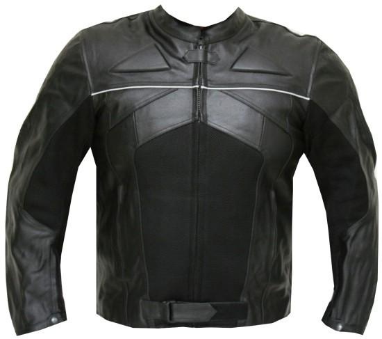 Razer mens motorcycle leather jacket armor black xl