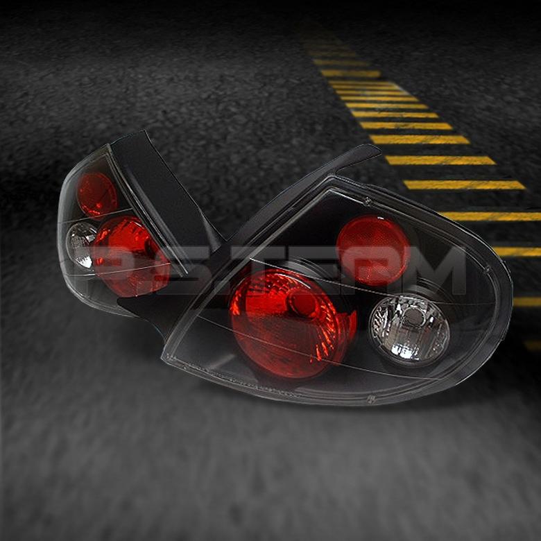 00-02 dodge plymouth neon jdm black tail brake lights lamp pair left+right