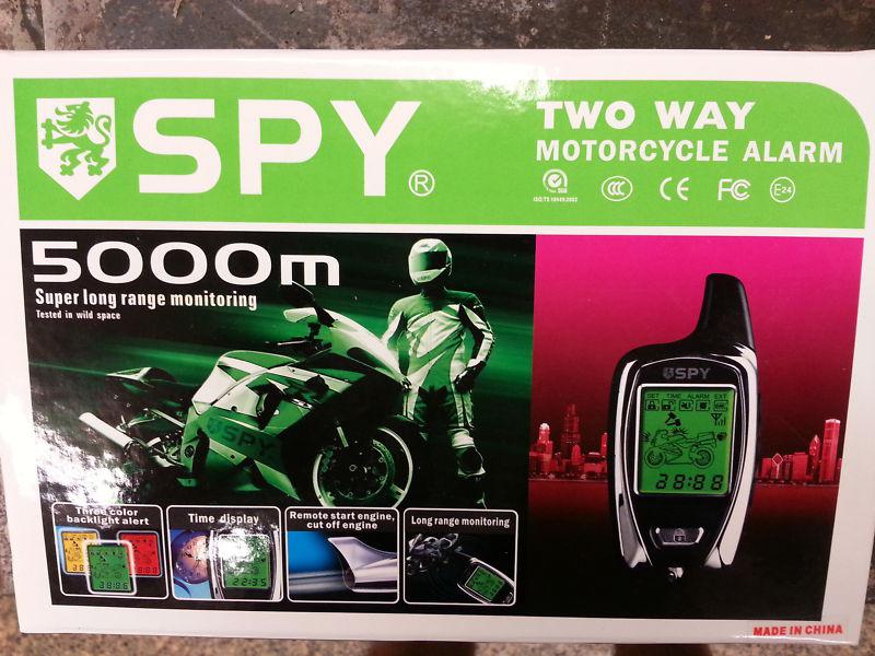 Spy motorcycle alarm system 2 way      lqqqqqqqqqqk