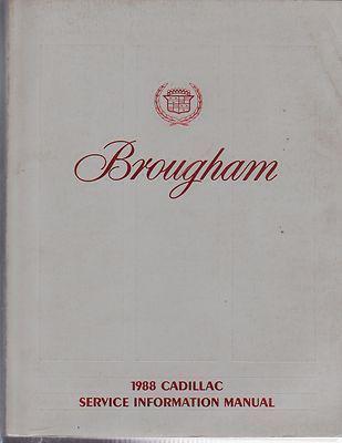 1988 cadillac brougham factory issue repair manual
