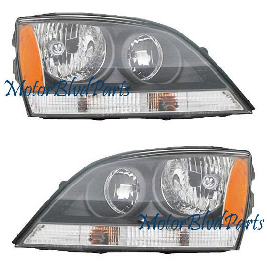 Fit 05-06 kia sorento w/sport pkg headlights lh+rh set 2pc