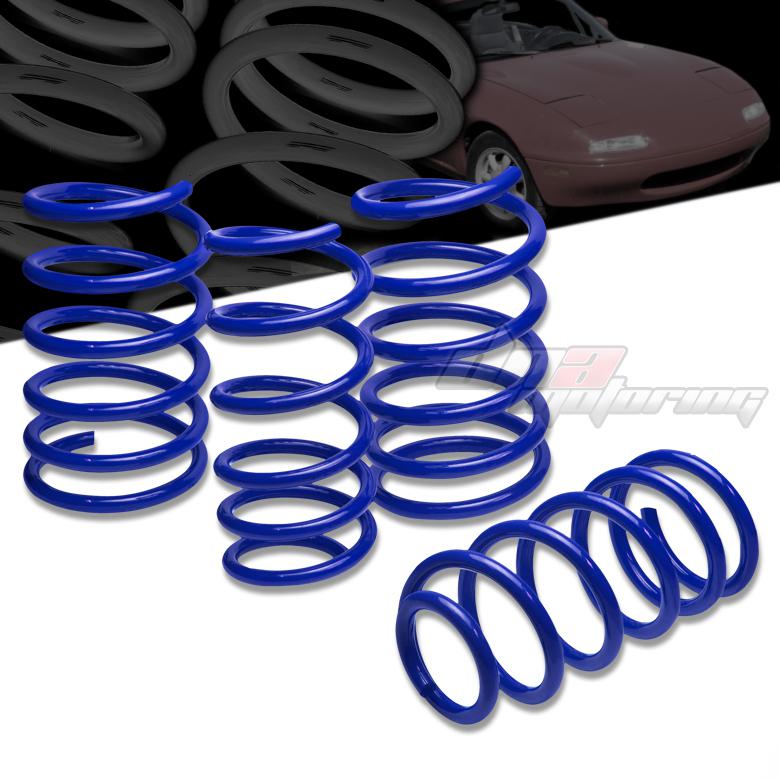 Miata mx5 1.5" drop suspension blue racing lowering spring/springs f230/r200lb