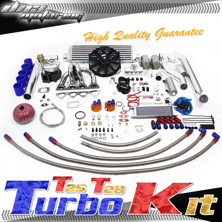 B-series t25/t28 manifold 360+hps turbo/charger kit psi