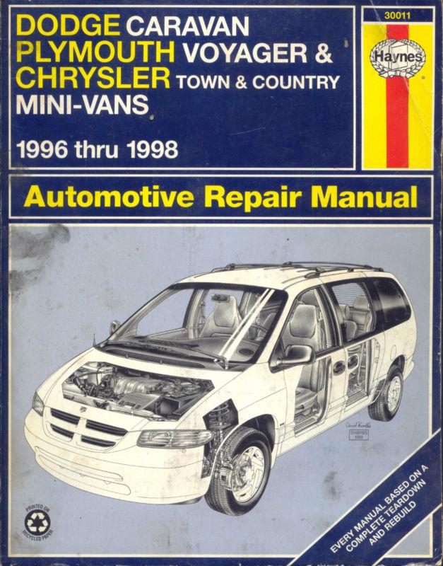 Dodge caravan plymouth voyager chrysler town and country mini-vans 1996-1998