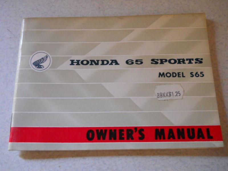 Vintage nos original honda s65 sport owners manual service 64 pages  