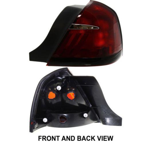 New passengers taillight taillamp assembly sae dot 99-02 mercury grand marquis