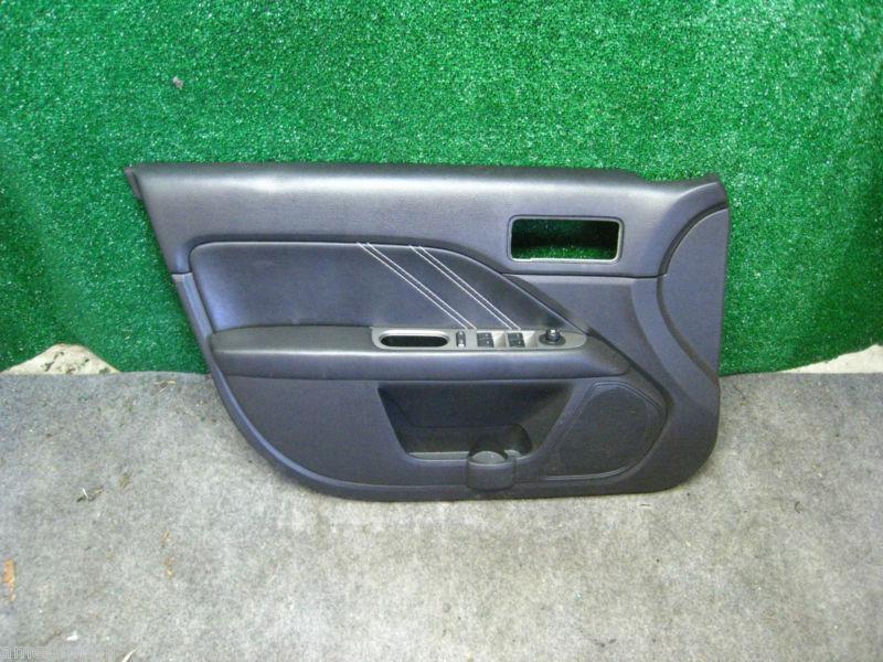 2010 ford fusion oem black leather driver door panel trim skin cover