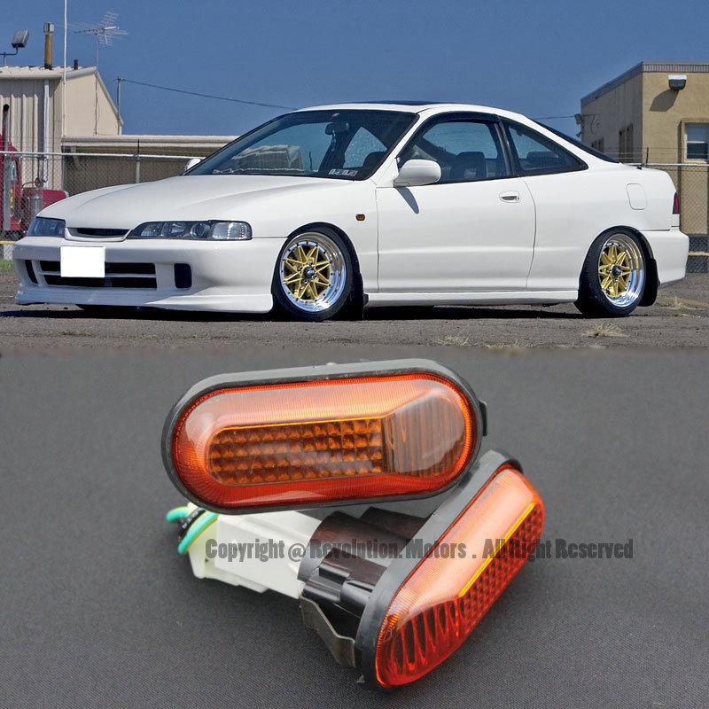 94-01 honda acura integra dc2 turn amber emergency signal side marker 2dr 4dr