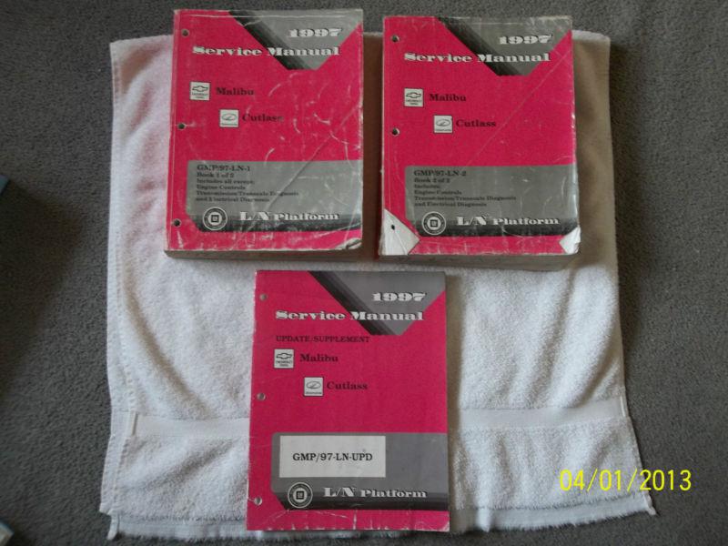 1997 chevrolet cutlass malibu shop service manual set