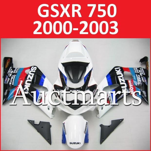 Fit suzuki 00 01 02 03 gsxr 750 gsx-r750 2000 2001 2002 2003 fairing k1 b10 a01