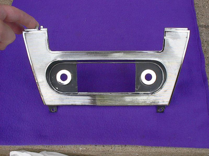 1962 buick, invicta, electra, la sabre nice original chrome radio dash bezel