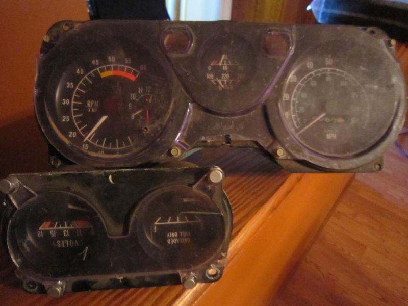 Firebird trans am pontiac 78-81 instrument cluster fuel volt gauge 