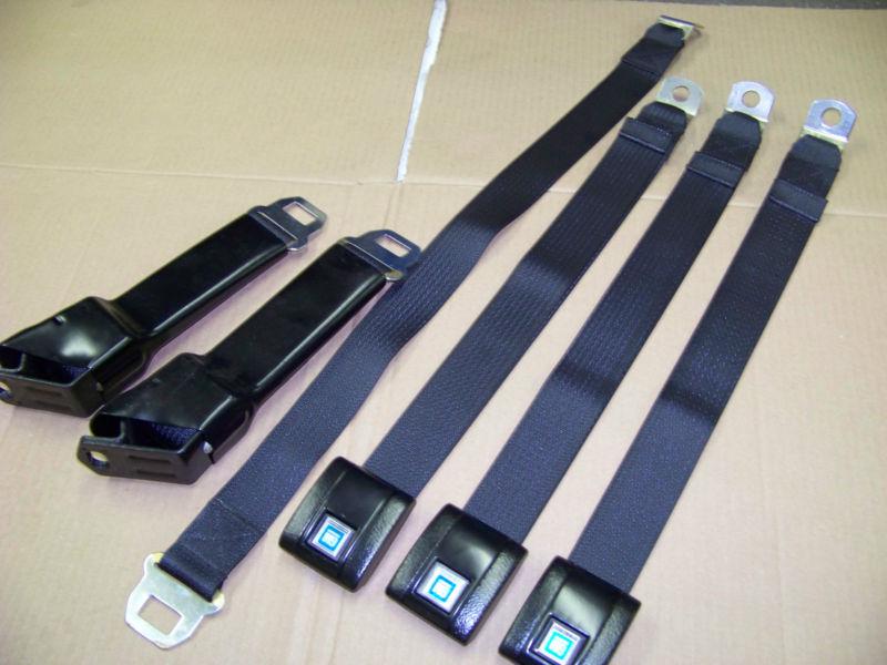 67 68 69 70 71 72 chevy pickup gmc seat belts black