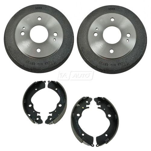 90-02 honda accord rear brakes brake shoes & 2 drums left & right kit set