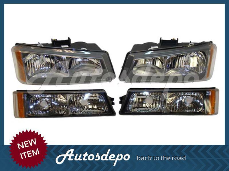 2003-2007 chevy silverado classic headlight signal/park light 4pcs