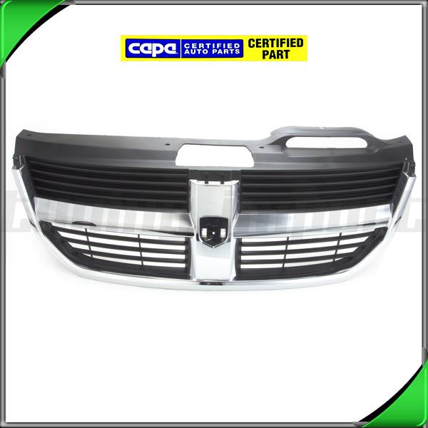 New front grille 2009-2010 dodge journey text grid ch1200330c chrome outer capa