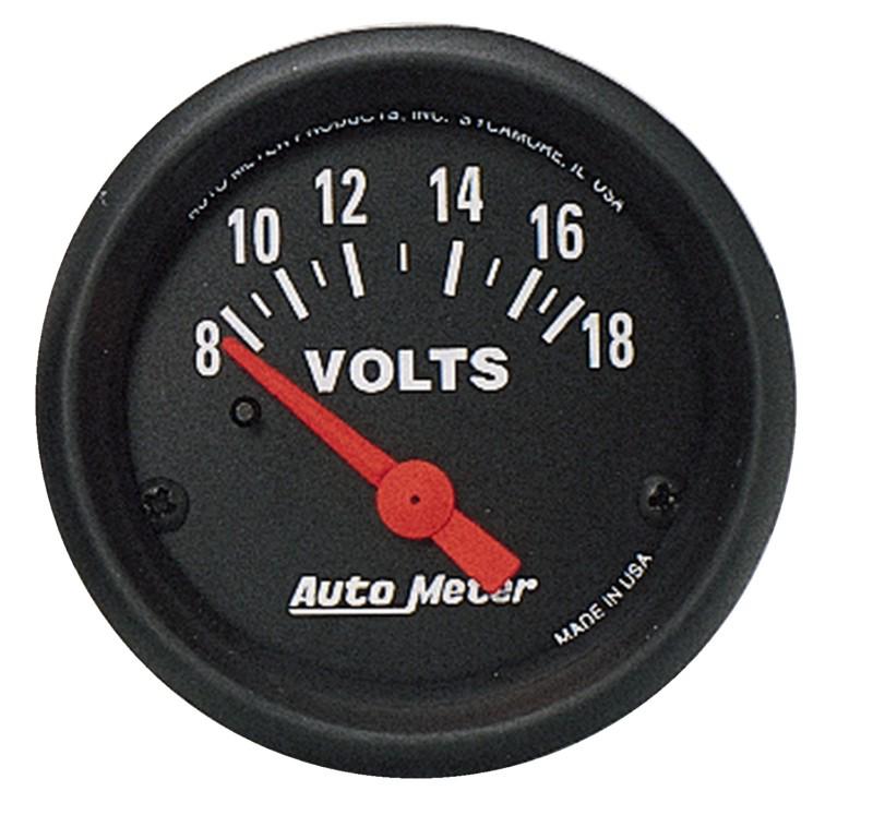 Auto meter 2645 z-series; electric voltmeter gauge