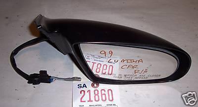 Chevrolet lumina car side view mirror right 1995 1996 1997 1998 1999 2000 2001