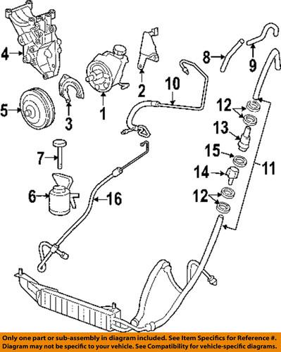 Gm oem 25925451 steering pressure hose/power steering pressure hose