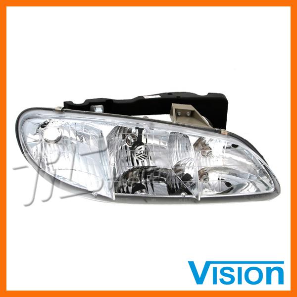 96-98 pontiac grand am gt right headlamp gm2503140 new lamp hsg head light bulbs