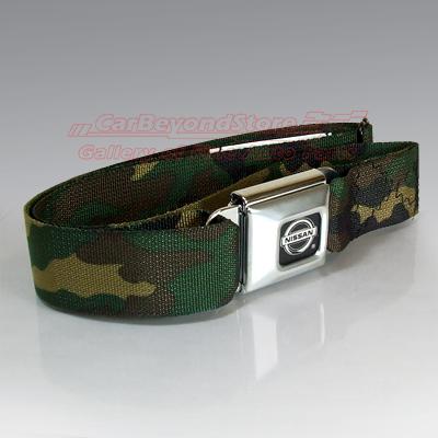 Nissan logo camouflage strap seat-belt buckle belt + free gift, licensed product