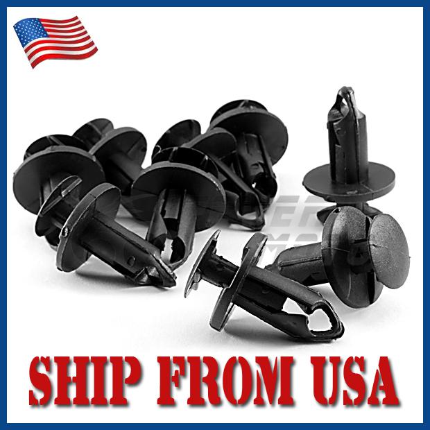 Us screws retainer fender grill clip for honda rubicon 250ex trx 650 8mm 40 pcs 