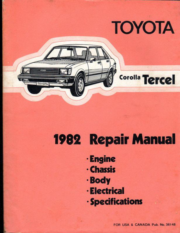 1982 toyota corolla tercel repair manual.