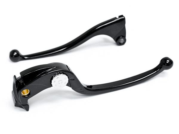 Brake + clutch hand lever black replacement set for 2007-2012 kawasaki zx6r