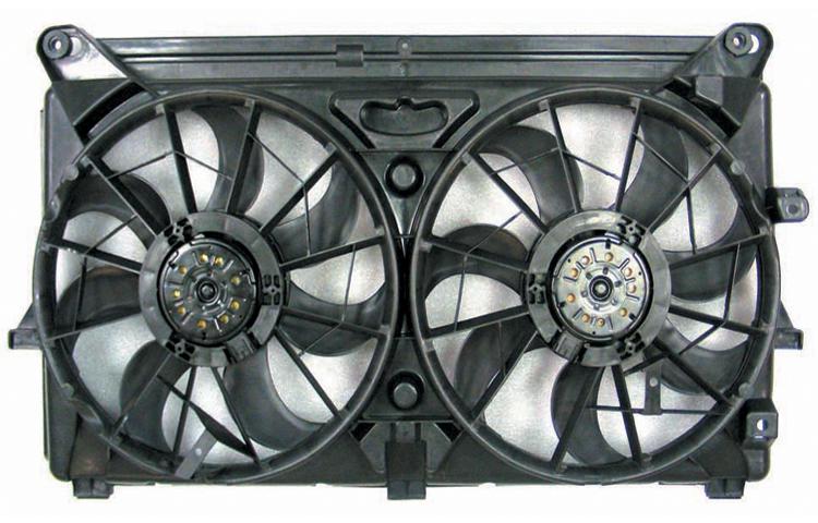 Depo ac condenser radiator cooling fan chevy gmc cadillac silverado sierra