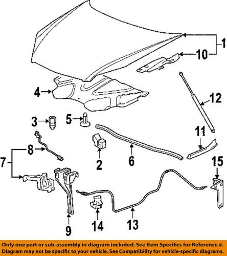 Chevrolet gm oem 25868008 hood-latch