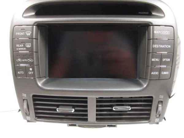 2004 lexus ls430 navigation screen w/ heater a/c controls oem