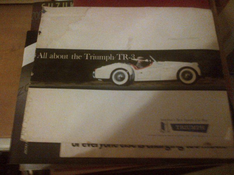 1960 triumph tr-3   brochure        -