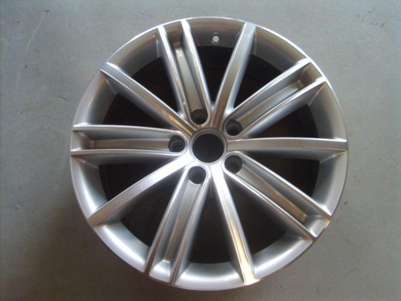 2009-2013 volkswagen tiguan wheel, 18x7, 10 spoke machined/silver