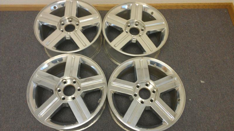 07 08 09 trailblazer wheel 18x8 5 spoke aluminum rims (set of 4)