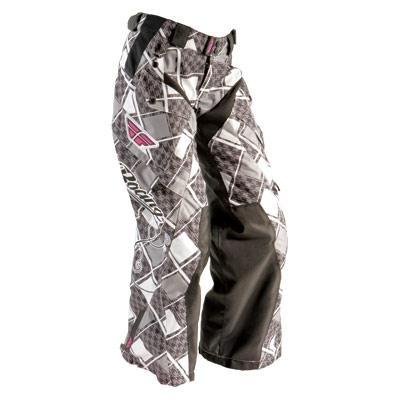 Fly racing girls kinetic boot-cut offroad pants black 20