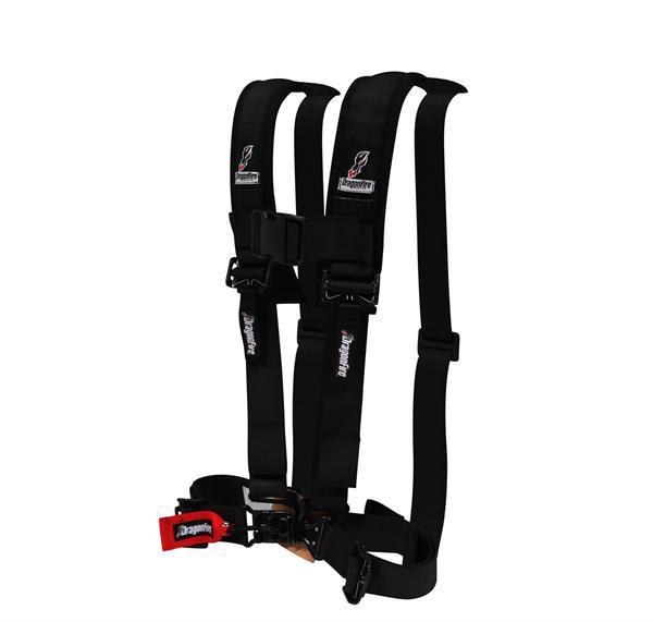 Polaris ranger crew 800 dfr black  2"x2" sewn in harness 4 point safety harness