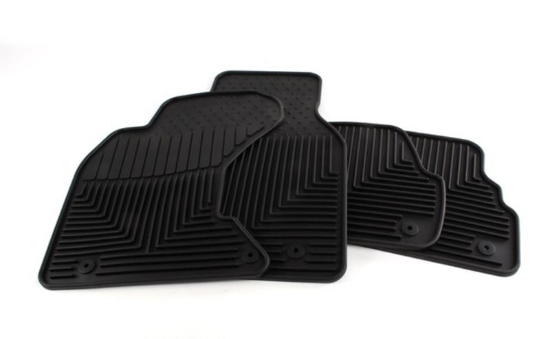 2001-2004 audi a6 4.2l v8 rubber floor mats - genuine factory items - set of 4