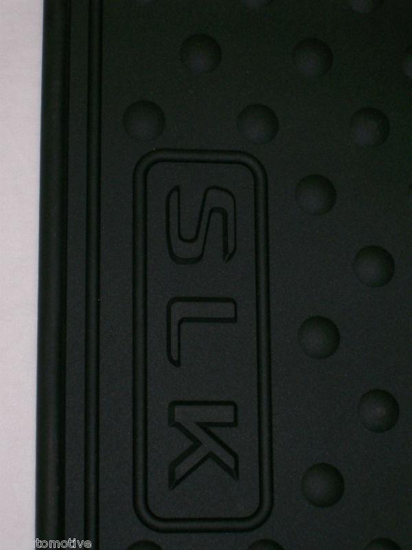 2002 to 2004 mercedes slk32 rubber floor mats - real factory oem items - black