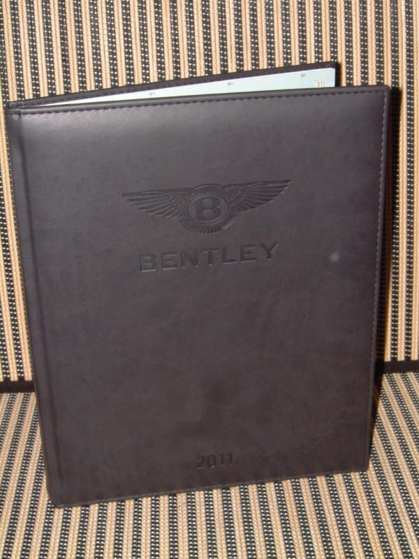 Bentley genuine leather covered dated diary/planner from 2011, un~touched!!