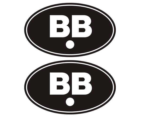 Bb ammo can decal set set 3"x1.8" oval pellet air gun vinyl sticker zu1