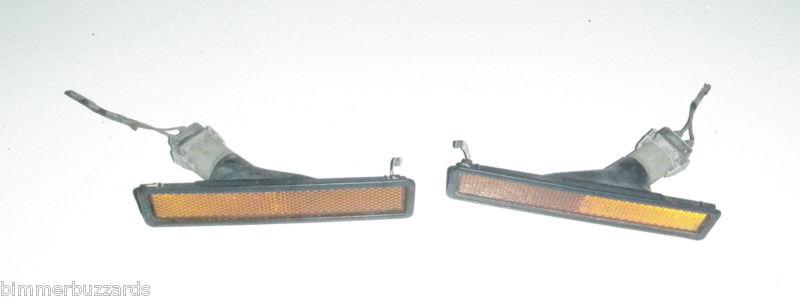 Bmw e30 e32 e34 front bumper right left driver passenger marker signal lights