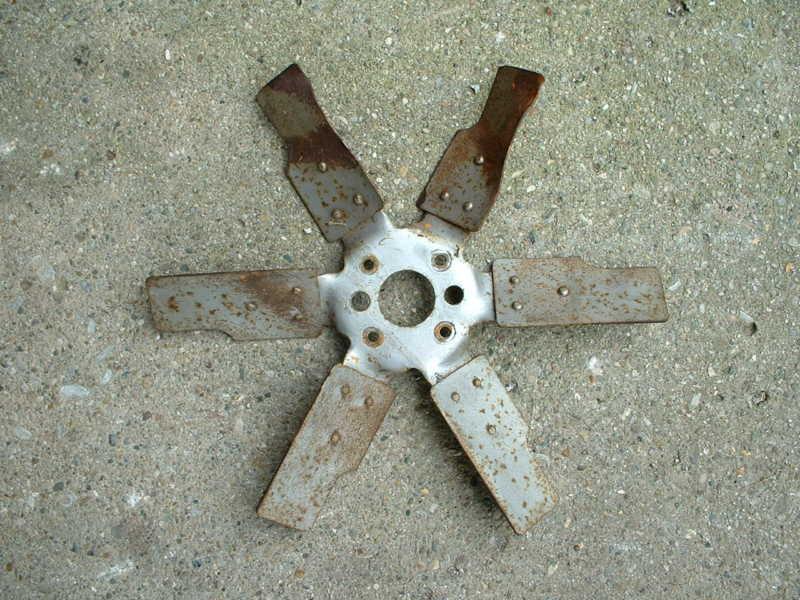 Mgb 6 blade metal fan. nla 1968-1974