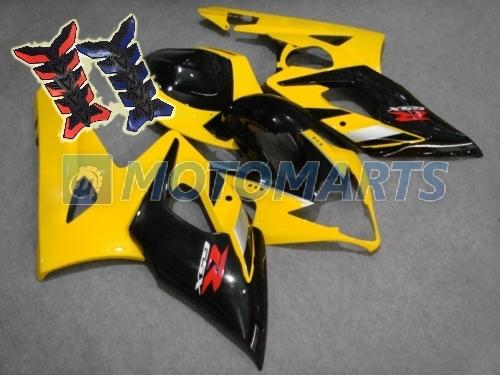 Free tank pad x2! aftermarket fairing kit for suzuki gsx r 1000 k5 2005 2006 av