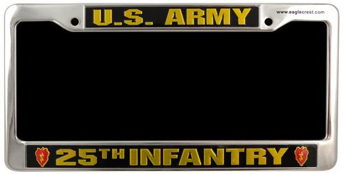 New license plate frame - u.s. army 25th infantry. 25034. free shipping