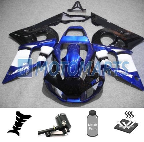 Bundle inj fairing w/ brake fluid pot for yamaha yzf 600 r6 1998 99 00 01 02 ab