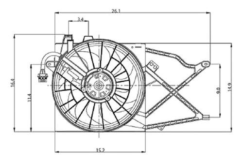 Replace gm3115135 - 2000 saturn l-series radiator fan assembly car oe style part