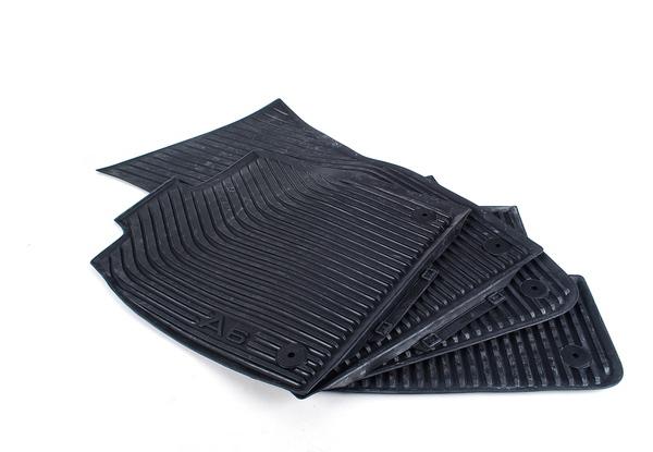 Audi a6 rubber all weather floor mat set of 4 2012-2013 -oem brand new