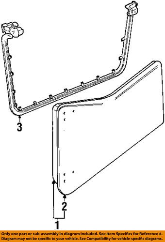 Jeep oem 5017011ab door-weatherstrip